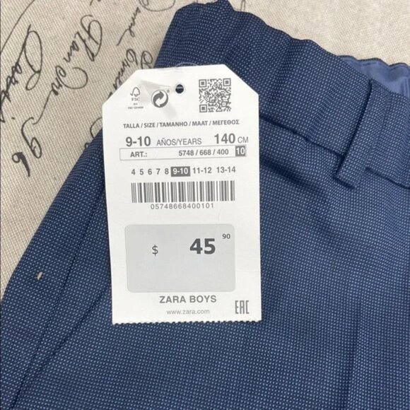 Zara Boys Casual Blue Pants - Picture 6 of 12